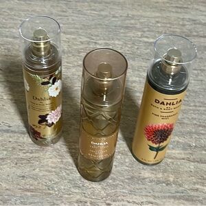 Bath and Body Works Discontinued Dahlia Fragrance Mist Trio Set